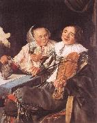 LEYSTER, Judith Carousing Couple oil painting artist